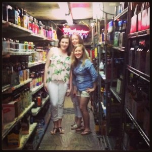 Pick your own poison in the beer cooler at the Fat Pelican